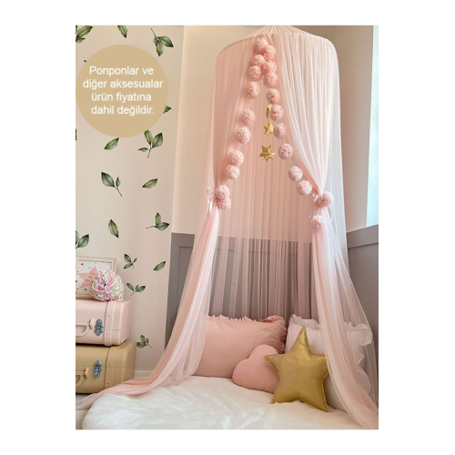 Tül Cibinlik Basic Baby Pink