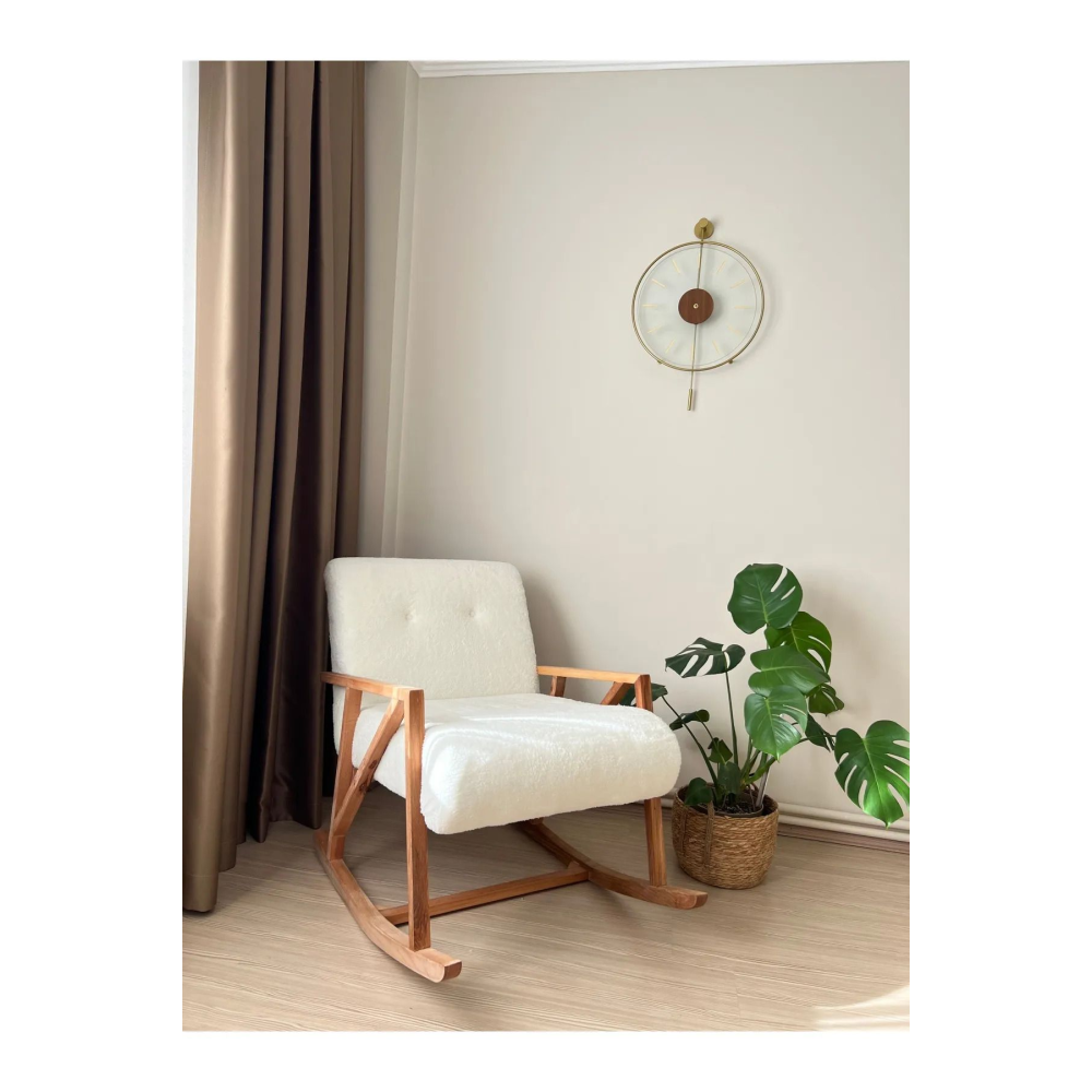 Dream Sallanan Ahşap Berjer Koltuk