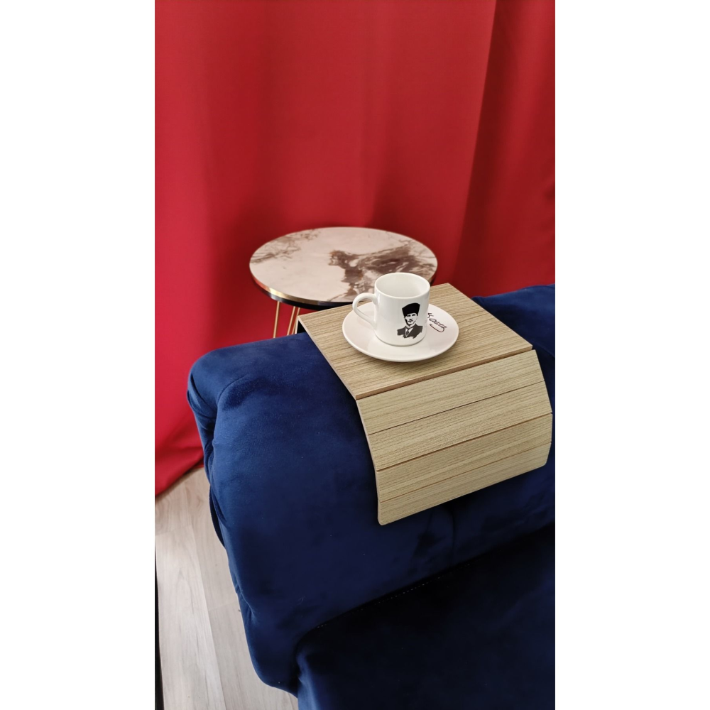 Leur Home Cordoba Koltuk Kenarı Katlanabilir Yan Sehpa - Amerikan Servisi Portatif Tepsi 40x20