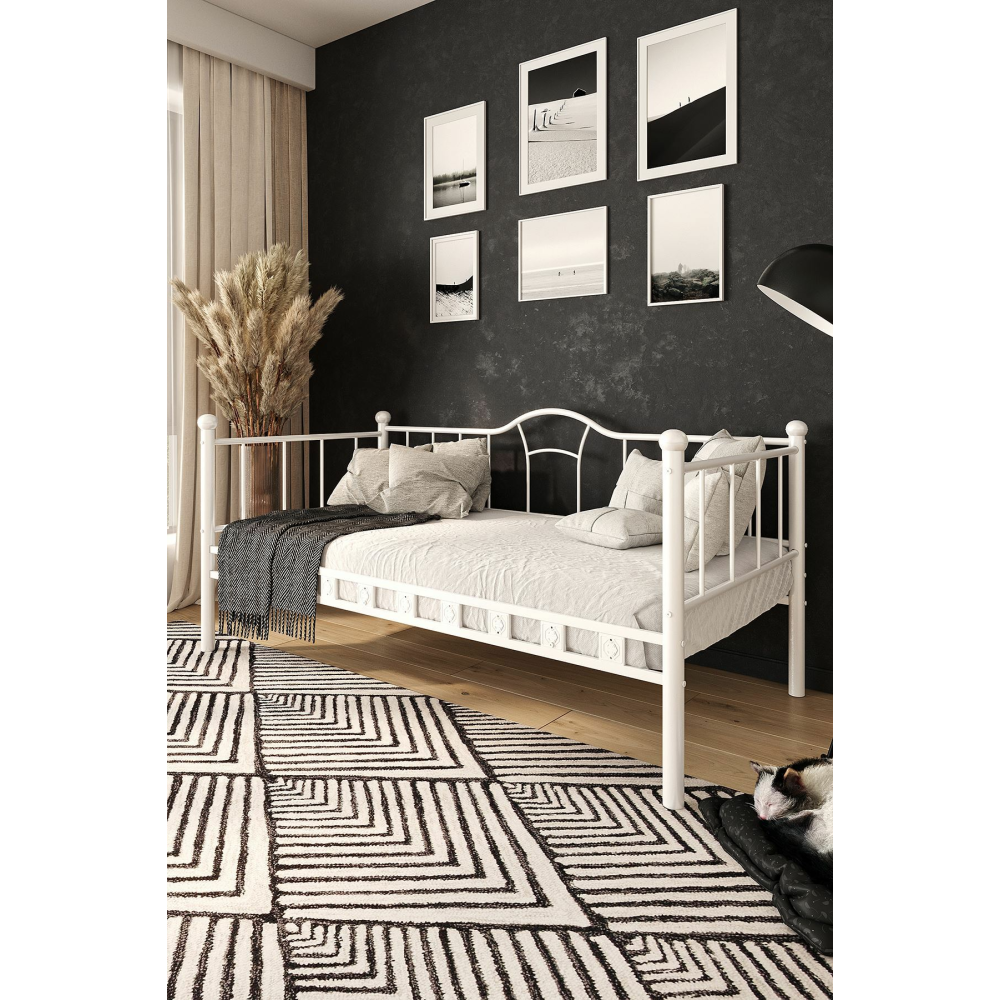 Beyaz Kamelya Sedir Karyola