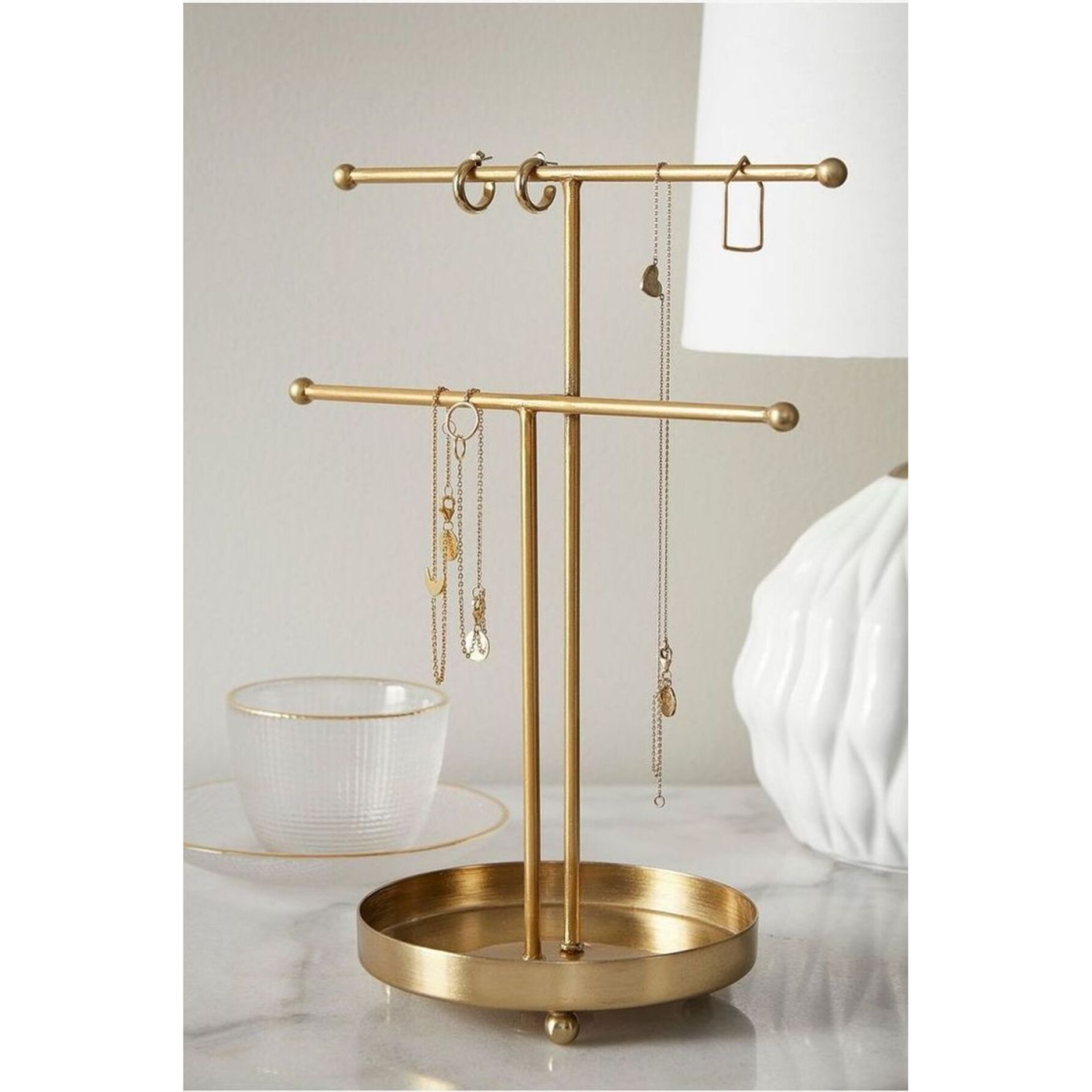 2 Askılı Takı Standı Düzenleyici Organizer Gold