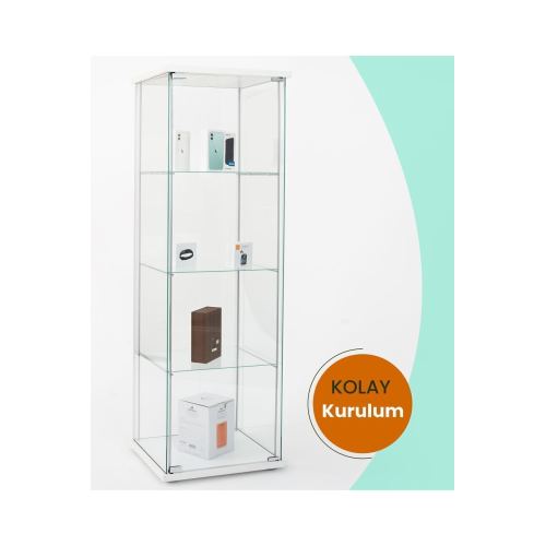 Home Cam Vitrin Gümüşlük Büfe Kitaplık Camlı Koleksiyon Vitrini -detolf Cam Vitrin-teşhirvitrin