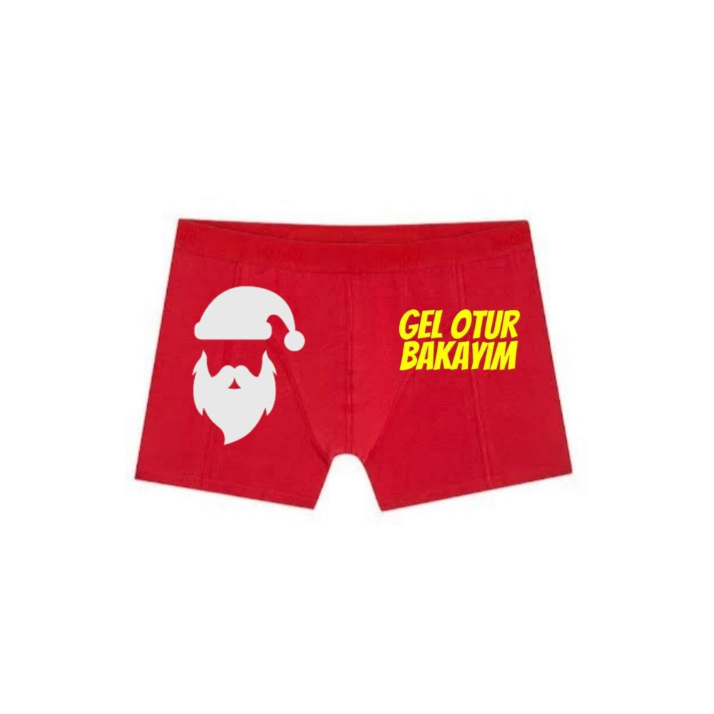 Noel Baba Yılbaşı Gel Otur Bakayım Boxer