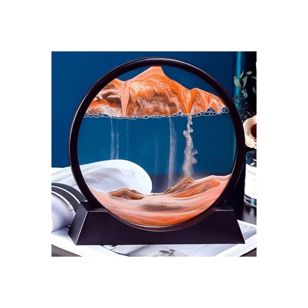 Yuvarlak Kum Saati 7 Inç Kum Sanatı Hediyelik Sevgiliye Özel Gün Hediye