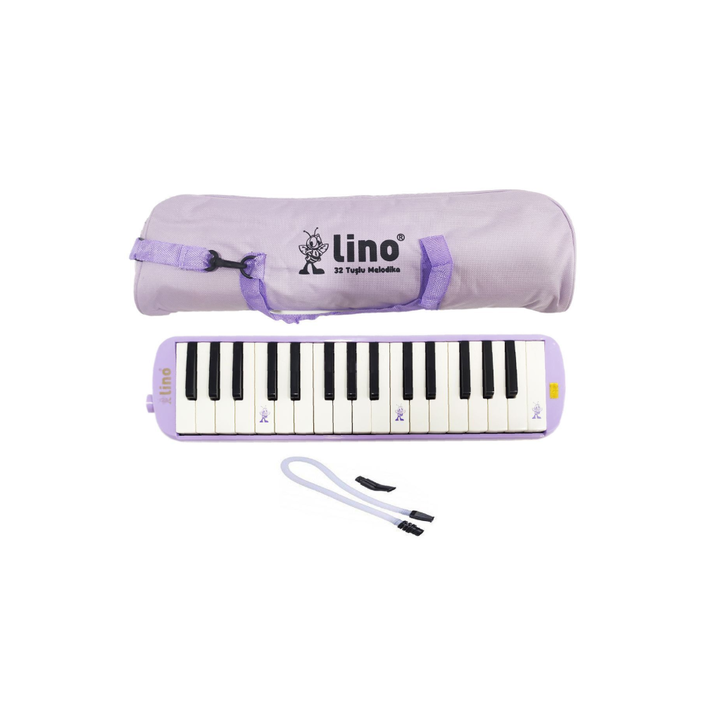 Melodika 32 Tuşlu Bez Çanta Pastel Mor