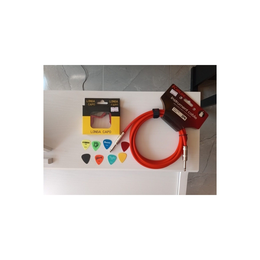 Kirlin IpcU-241 / RD JAK  3 Metre KIRMIZI  Enstruman Kablosu  (PENA SETİ VE KAPO HEDİYELİ)