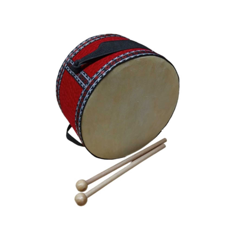 Orjinal Deri Askılı Çocuk Davulu Kırmızı (anaokullarının Tercihi Davul) Kırmızı Davul Kreş Davulu