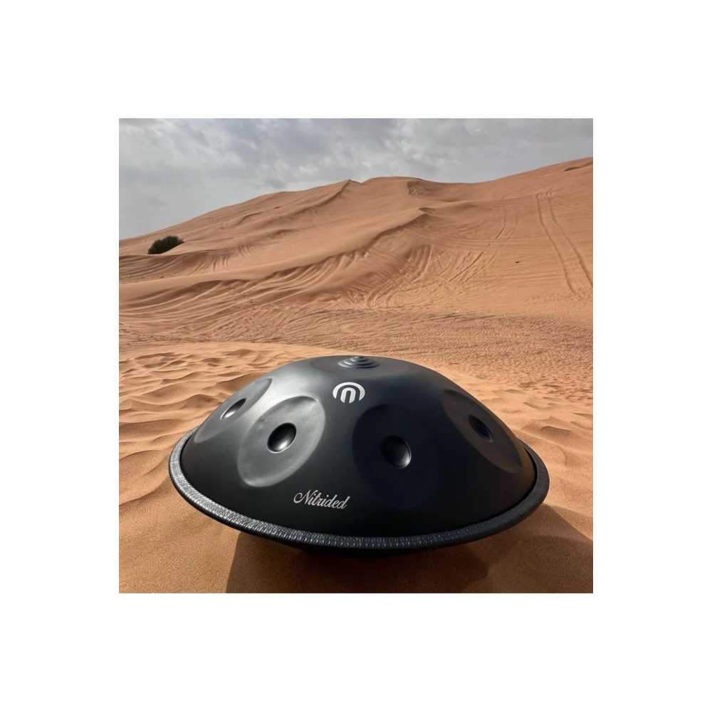 Hang Drum Handpan Space Drum Nitrided Siyah Steel Drum 9 Tonlu 22 Inç