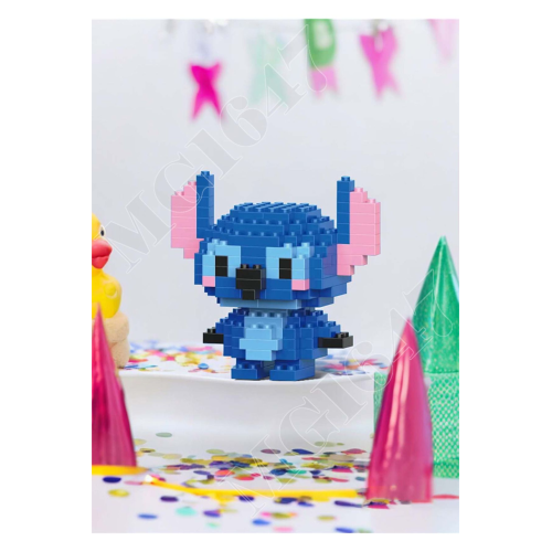 Stitch Bricks Karakter Figürü 3d Yapboz Puzzle Yapı Oyuncakları