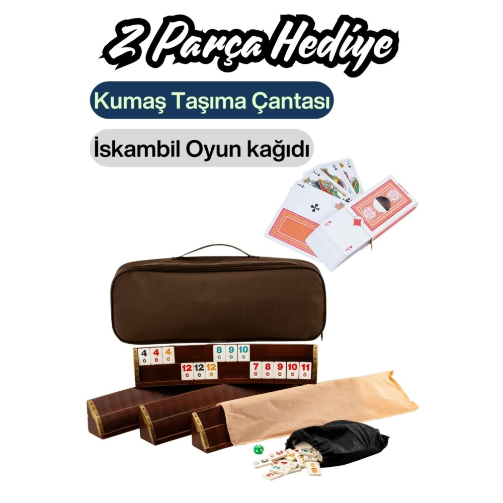 Eser Oval Okey Takımı, Doğal Ahşap Oval Okey Takımı (101 OKEY OYUN SETİ) 1. Sınıf Masif