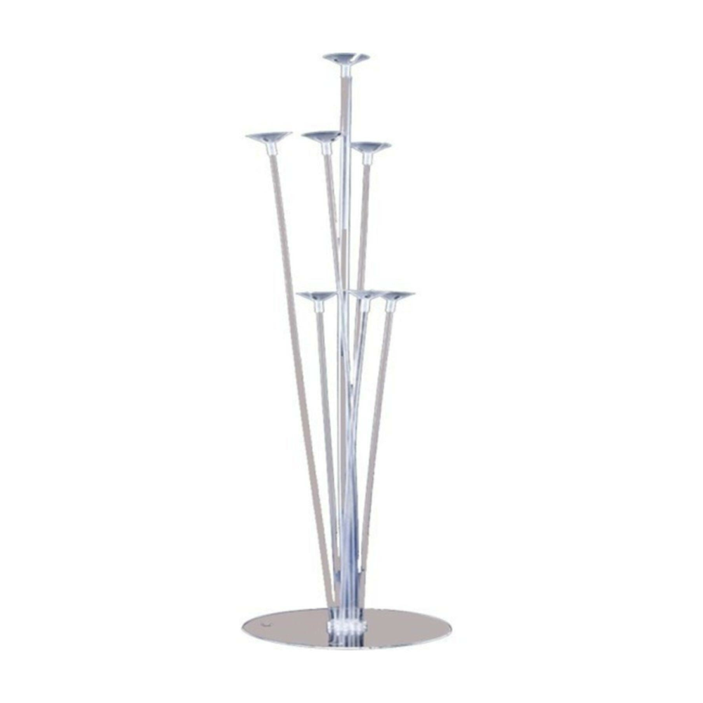 1 Adet 7'li Balon Ve Şeffaf Doğum Günü Ayaklı Balon Süsleme Standı