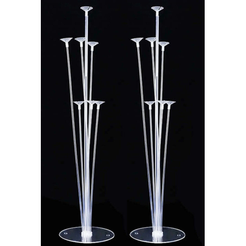 2 Adet 7'li Balon Standı Seti - Parti ve Doğum Günü İçin Masaüstü Balon Tutucu Kolay Kurulumlu