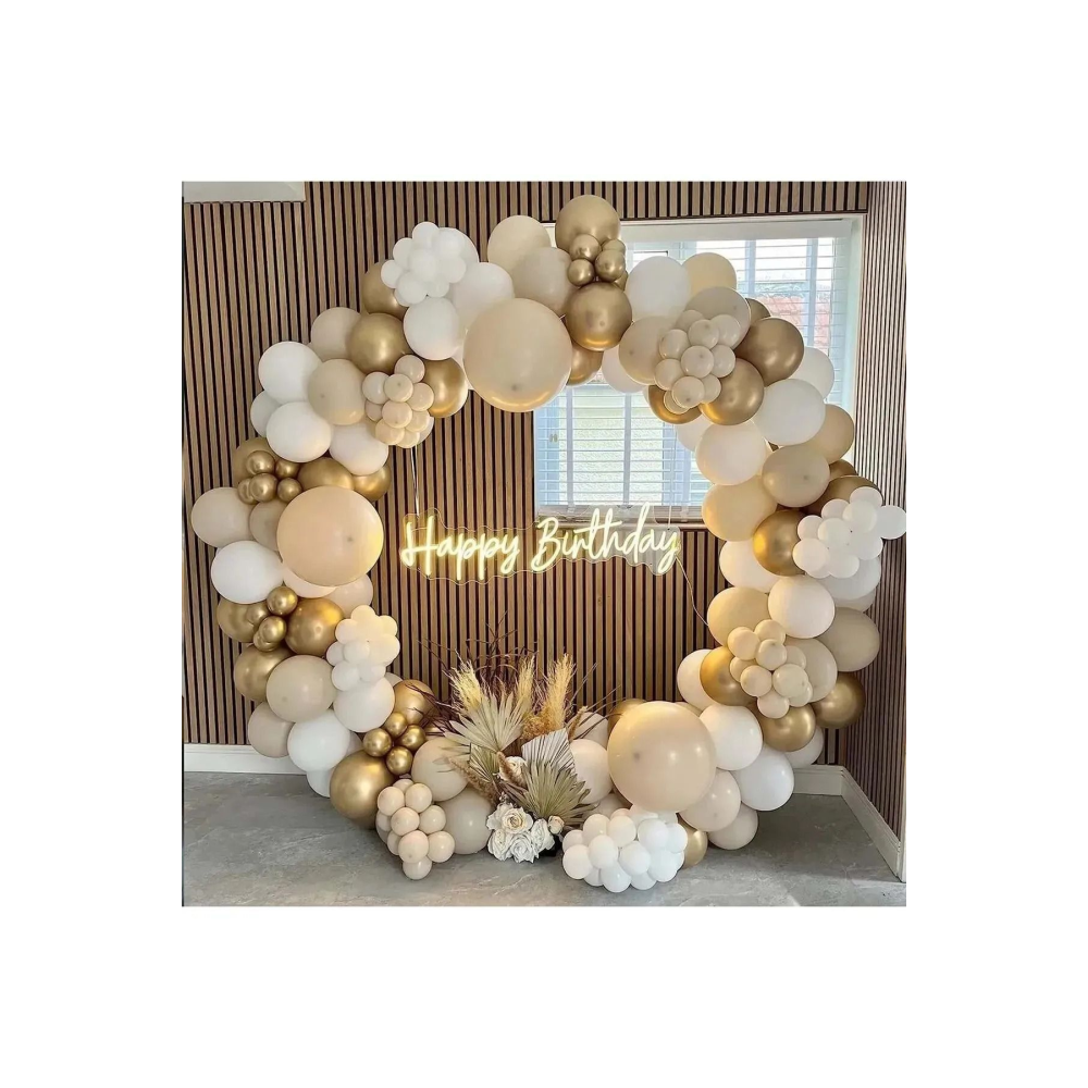 Krom Gold Beyaz Deniz Kumu Balon Seti