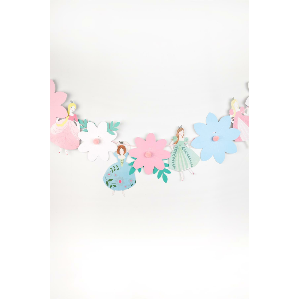 Çok Renkli Prenses Ve Çiçek Banner