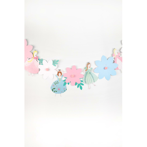 Çok Renkli Prenses Ve Çiçek Banner