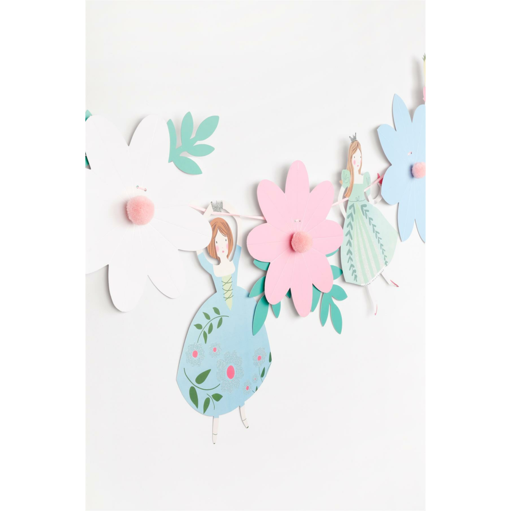 Çok Renkli Prenses Ve Çiçek Banner