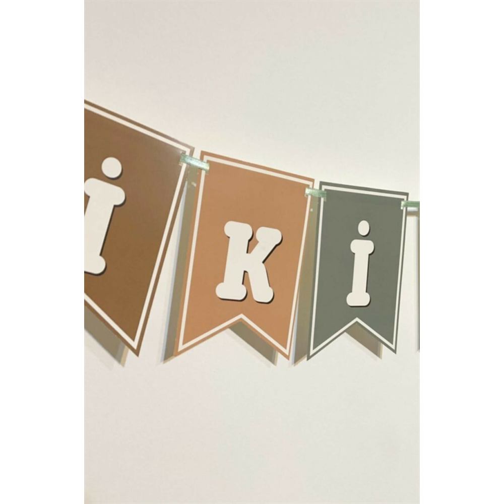 Iyiki Doğdun Pembe Retro Renkler Doğum Günü Süsü