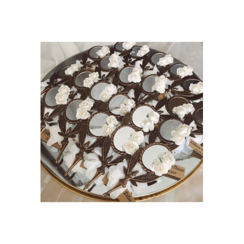 Nikah Söz Nişan Kına Doğum Günü Hatırası Melek Ayna Hediyelik 10 Adet.jelatin Hediyeli