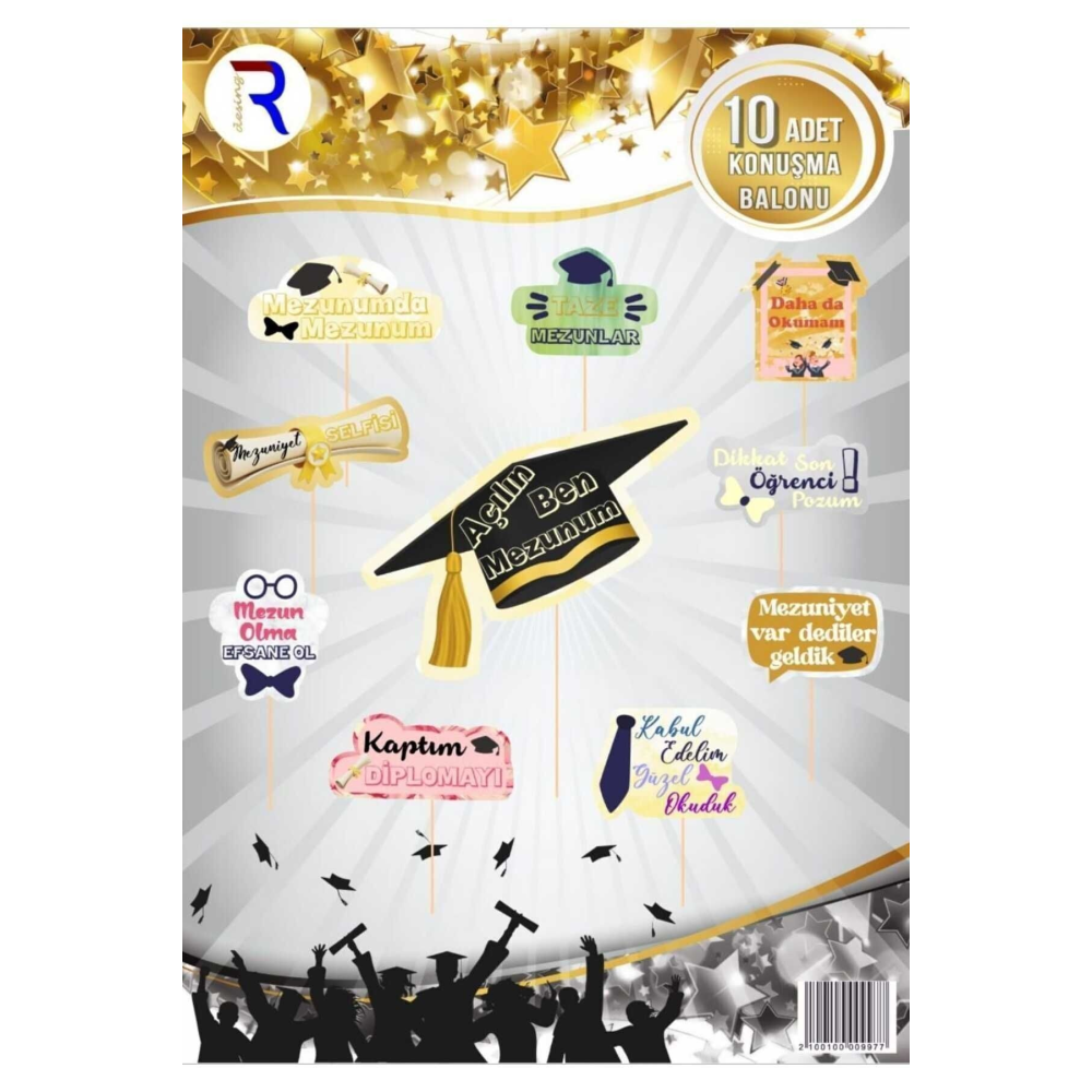 MEZUNİYET KONUŞMA KARTLARI 10 LU