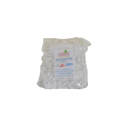 Plastik Papates Cipsi Börek Tatlı Şeytan Çatalı Beyaz 1000 Adet