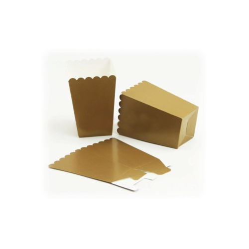 Popcorn Kutusu ( Mısır , Cips Kutusu ) 8 Adet Gold