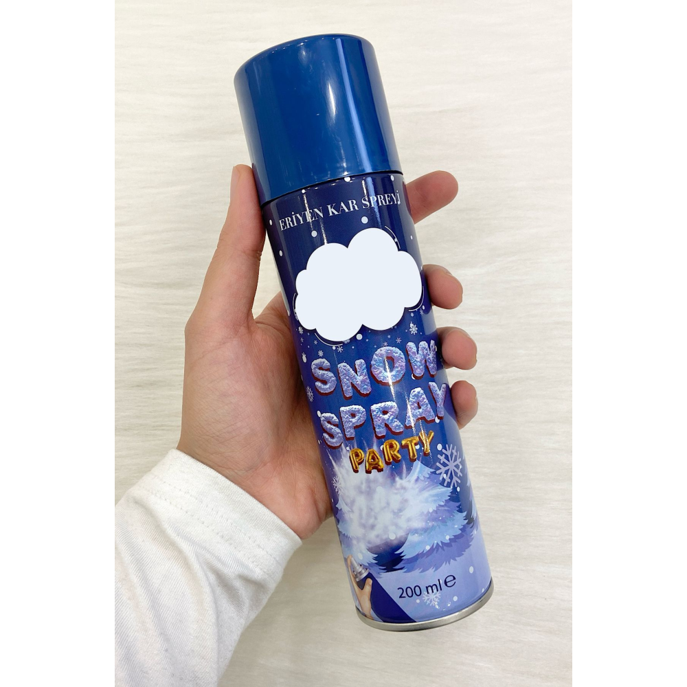 Eriyen Kar Spreyi 200ml Leke Yapmaz Büyük Boy, Düğün Kına Bekarlığa Veda Bride Parti Şov Köpüğü