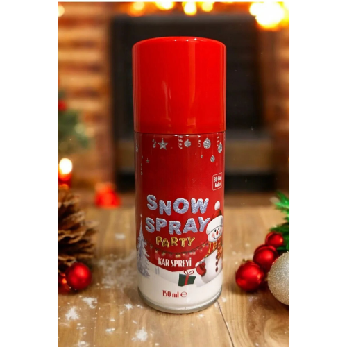 Kalıcı Kar Spreyi Köpüğü Erimeyen Cama Yazılan Yapay Yılbaşı Parti Köpük Yağdıran Sprey 150 Ml