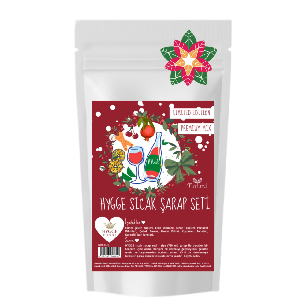 Hygge Sıcak Şarap Seti Premium Karışım - Limited Edition - Mulled Wine Set - Yılbaşı Seti