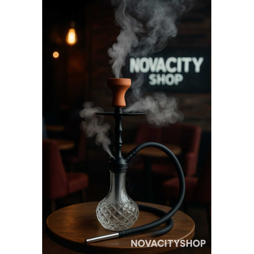 Novacıtyshop Siyah Konya Kilitli Nargile Takımı Klasik 65 Cm