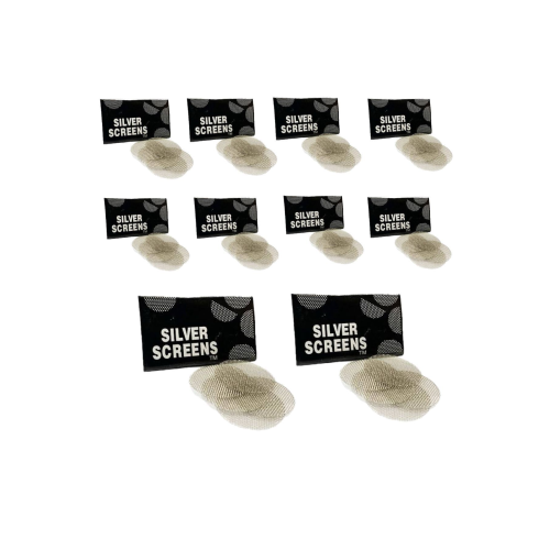 Silver Screen 50 Adet Pipo Bong 20mm Paslanmaz Süzgeç Teli Filtre (10x5)