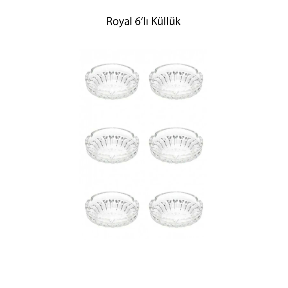 Adipa Xt Royal 6'lı Cam Küllük