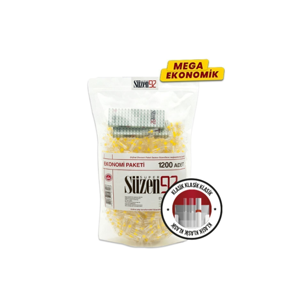 Sigara Ağızlığı Filtresi Klasik 1200 Adet Hediye Taşıma Kutusu 2 Adet