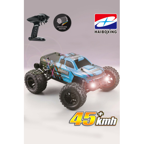 Haıboxıng 1/16 Ravage 45 Km/h Uzaktan Kumandalı Rc Araba Elektrikli 4wd Brushless Offroad (MAVİ)