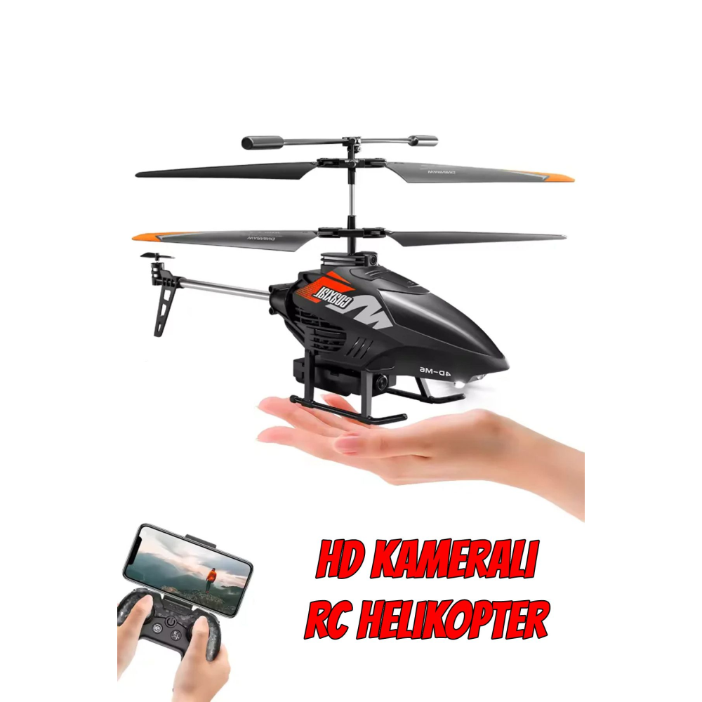 HD Kameralı 2.4GHz RC Helikopter APP Kontrol Uzaktan Kumandalı Kameralı Helikopter Drone Kırmızı