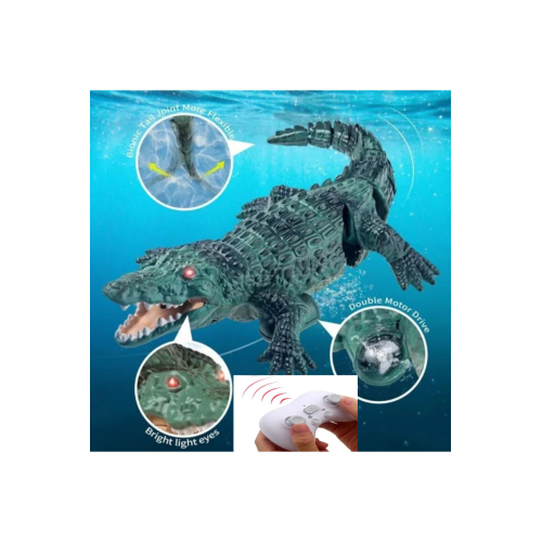Uzaktan Kumandalı Timsah Suda Gidebilen Full Fonksiyon Timsah Oyuncağı 35 Cm