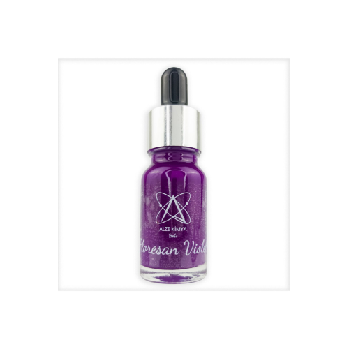 Floresan Violet Mor Mum Boyası 10 ml - Parafin Soya Wax Balmumu Mum Malzemeleri Için Ideal