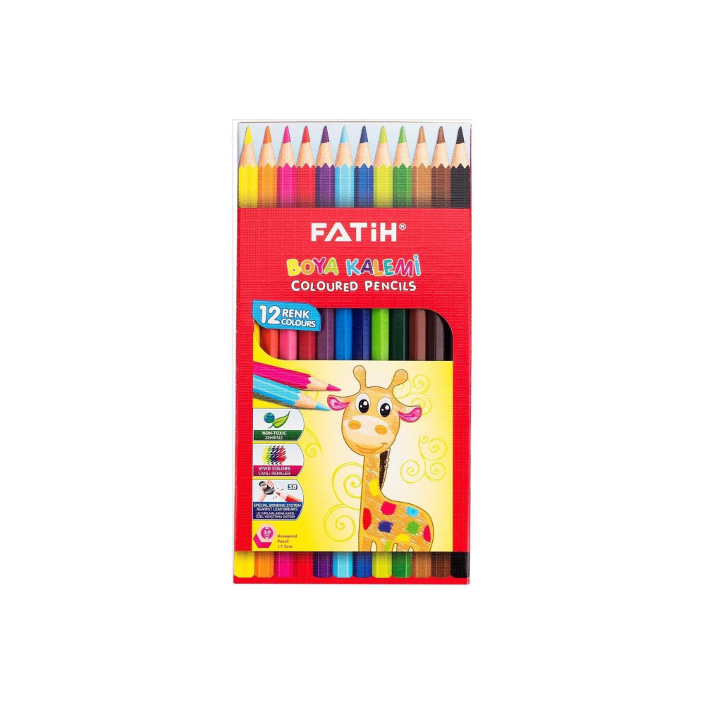 Kuru Boya 12 Renk Tam Boy