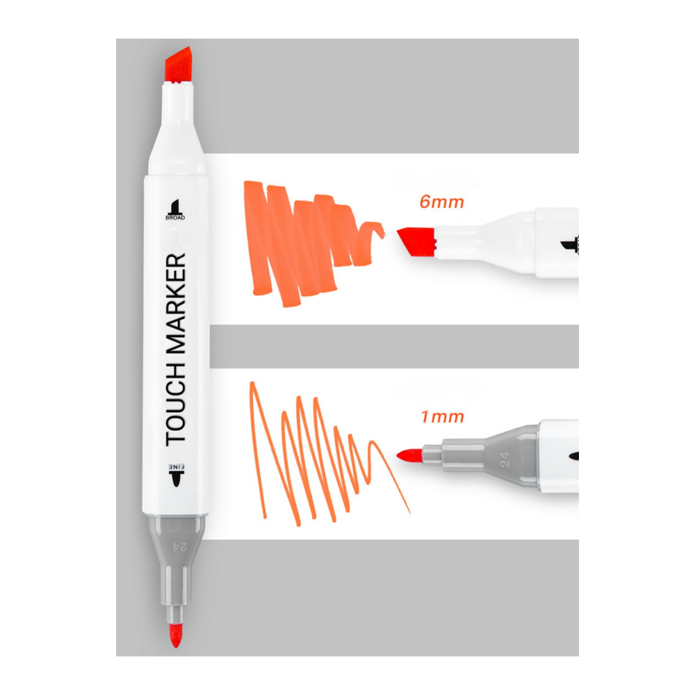 60 Adet Çift Taraflı Marker Kalem