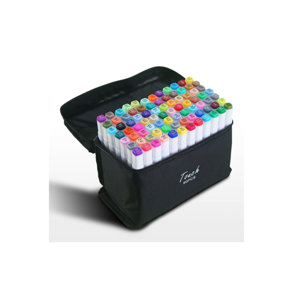 80 Adet Çift Taraflı Marker Kalem