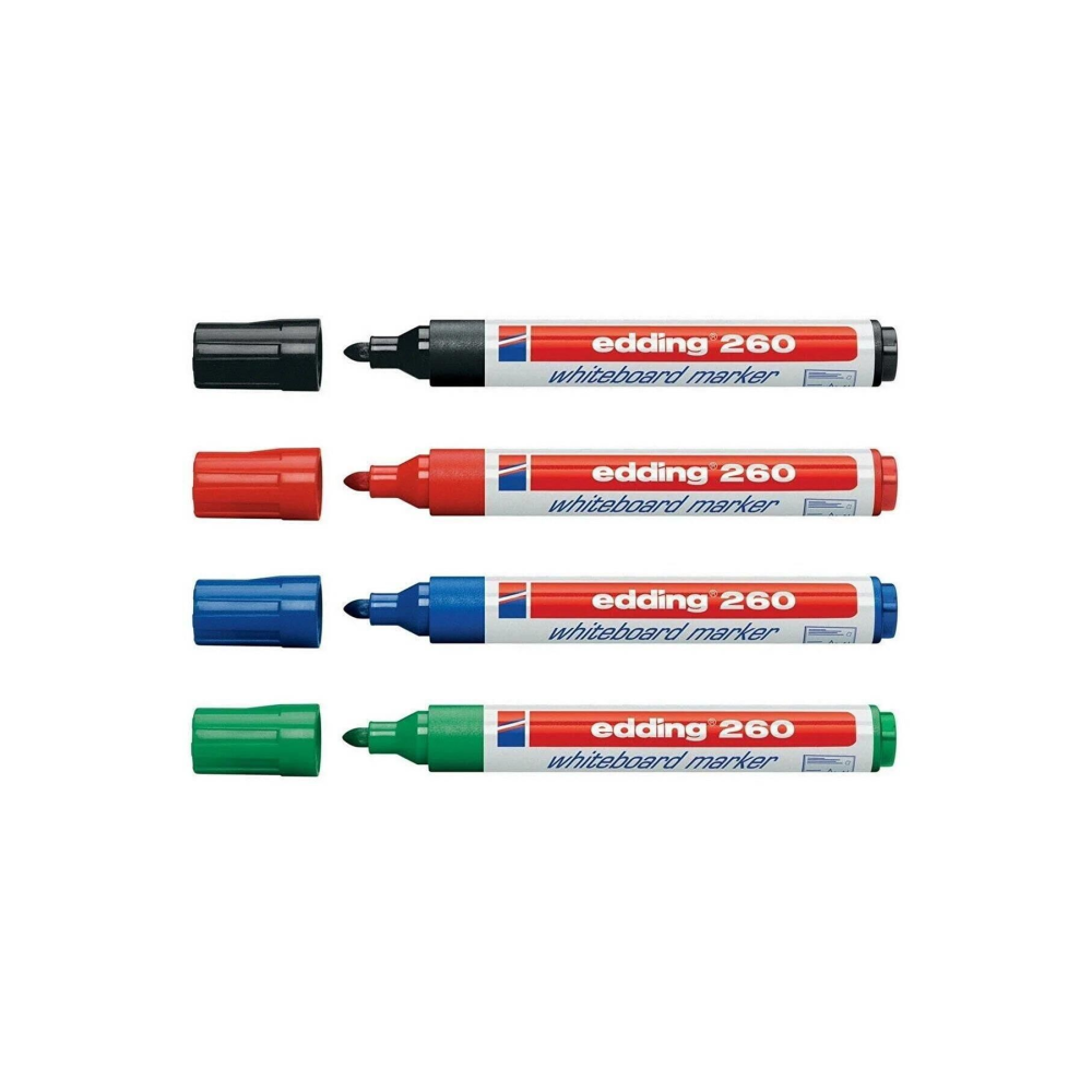 260 Beyaz Yazı Tahtası Kalemi 4'lü Set