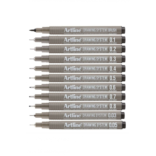 Drawing System Teknik Çizim Kalemi 11'li Tam Set