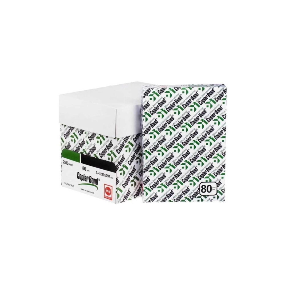 Copierbond A4 Fotokopi Kağıdı 80gr 1 Koli 5 Paket 2500 Sayfa