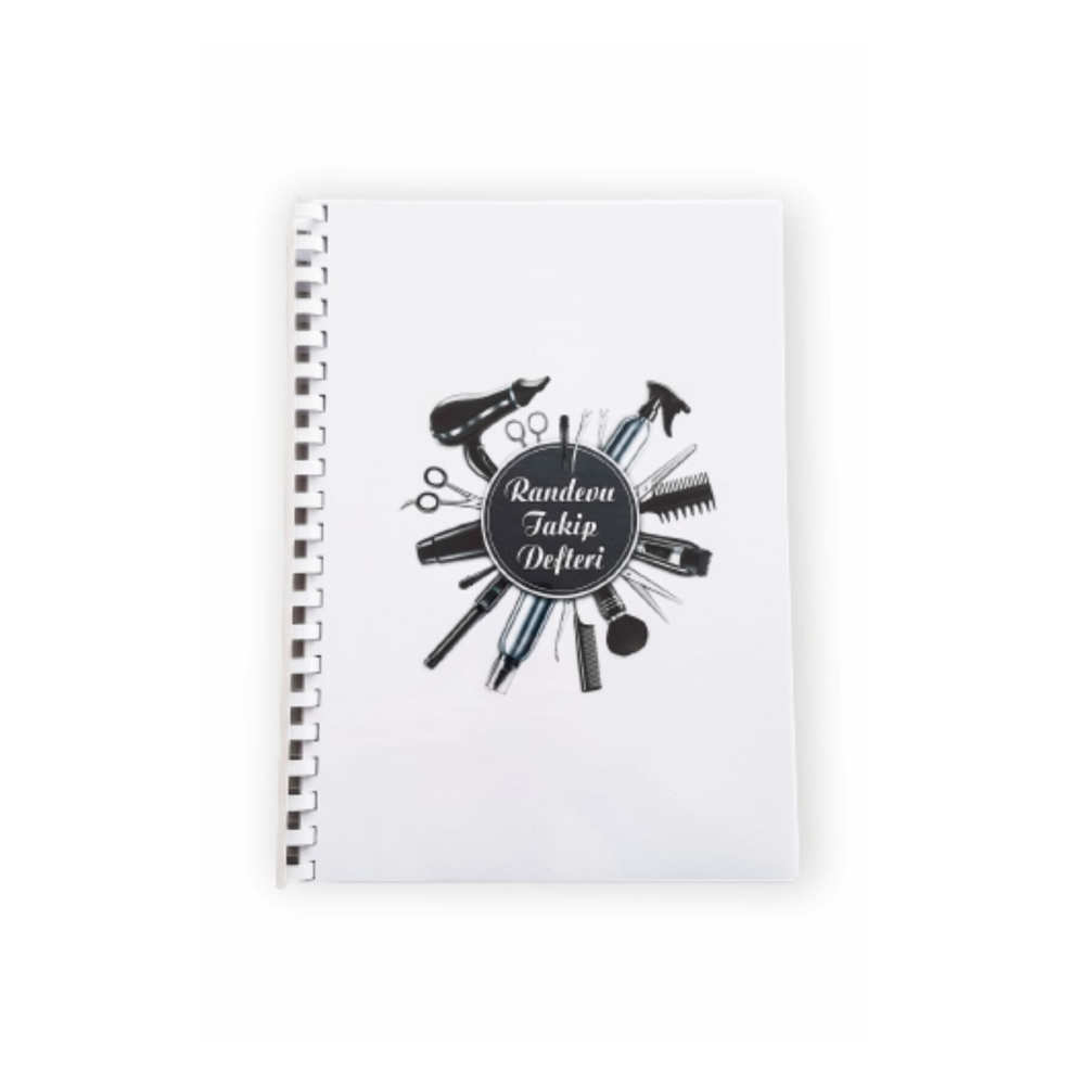 Kuaför Randevu Defteri - 380 Günlük - 95 Yaprak - Çift Yön Baskılı - Geniş Yazma Alanlı