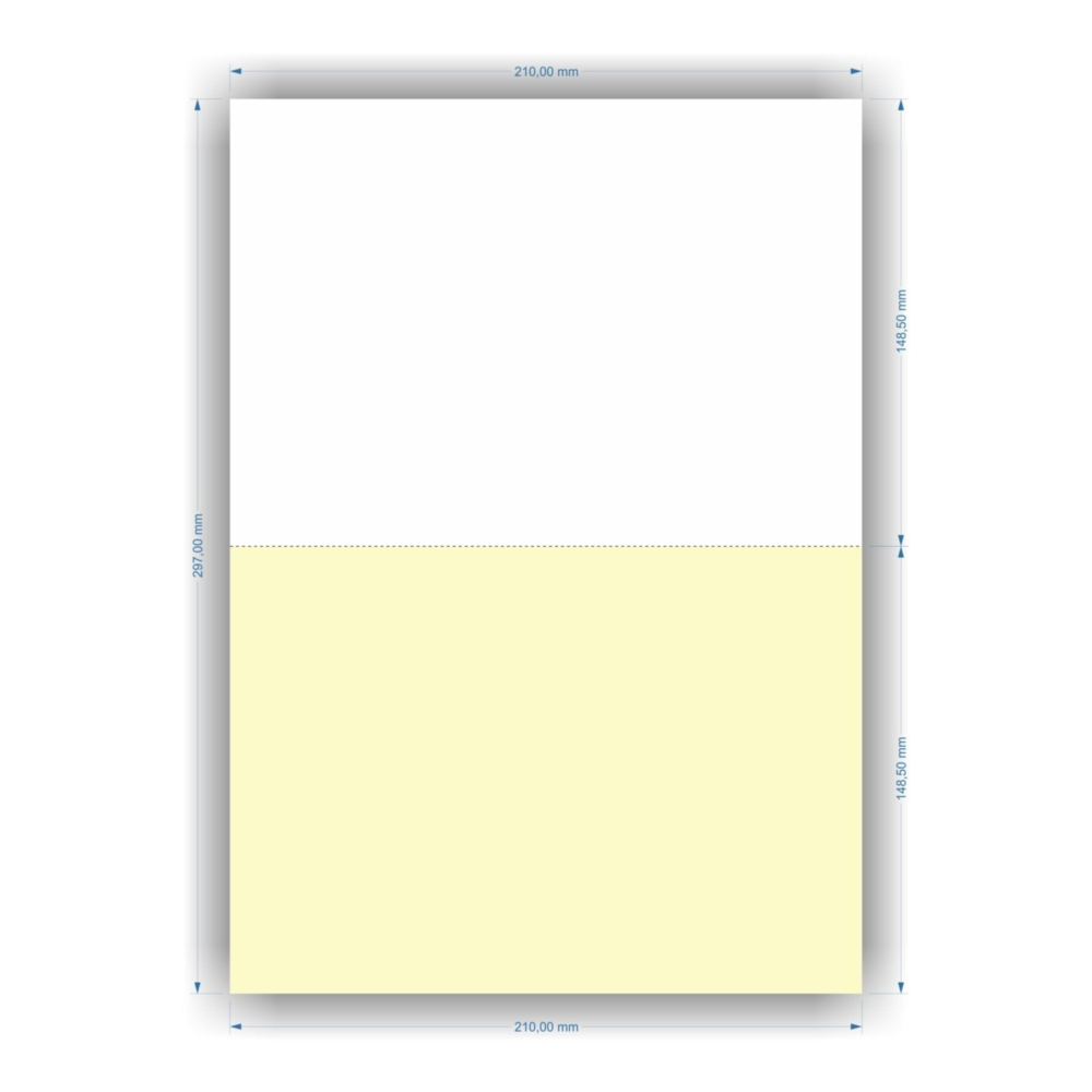 A4 Lazer Ortadan Perforeli 1.hamur (1000lik Kutuda)