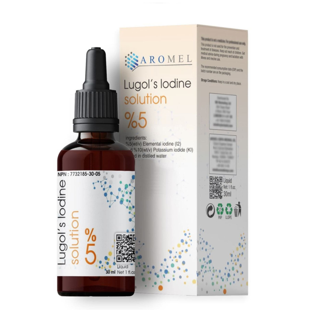 Iyot Damlası %5 Lik 30 ml , Lügols Iodine Solution, Lügol Çözeltisi %5 Lik