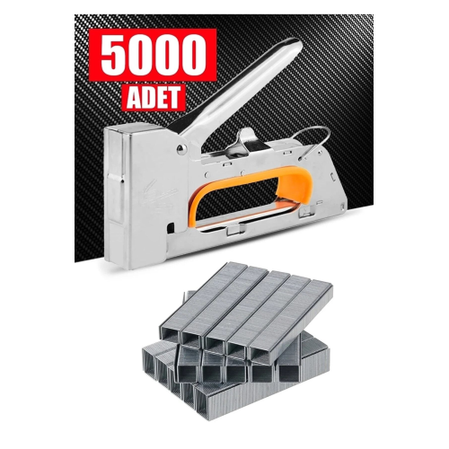 3 Fonksiyonlu Mekanik Professionel Büyük Zımba Makinesi Zımba+tel ( 5.000 Pcs Zımba Teli H