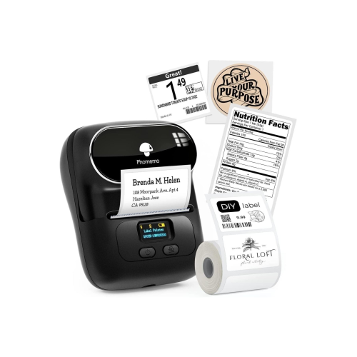 M110 Etiket Makinesi Kablosuz Taşınabilir Siyah Android, Ios Ve Pc Uyumlu, Türkiye Garantili