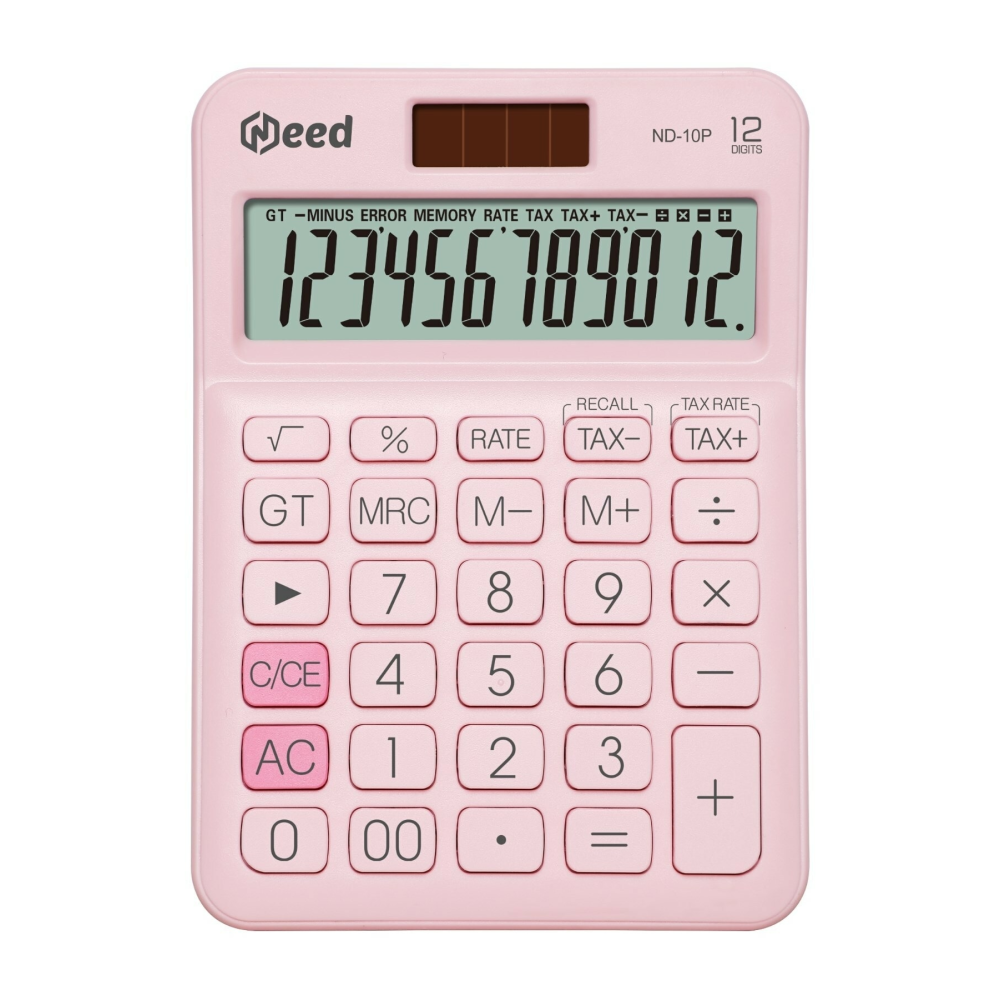 Nd-10p Pastel Pembe Hesap Makinesi
