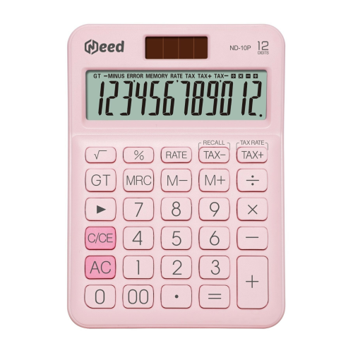 Nd-10p Pastel Pembe Hesap Makinesi