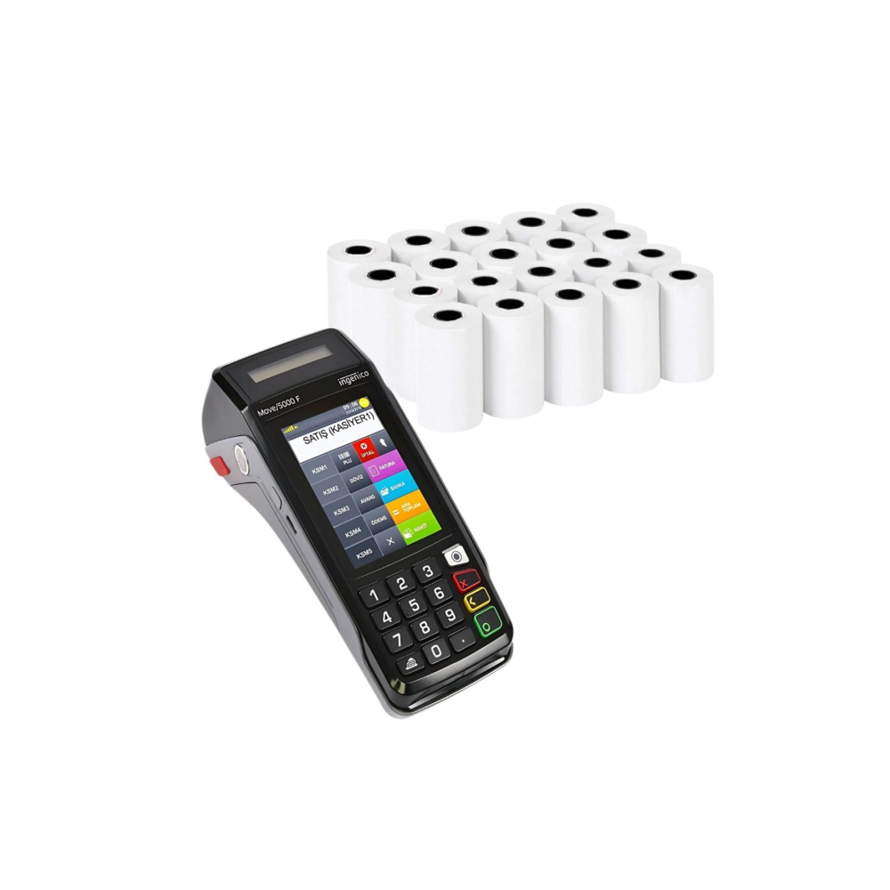 20 Pos Rulosu + Ingenico Move 5000F